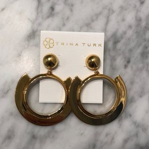 Trina Turk gold earrings
